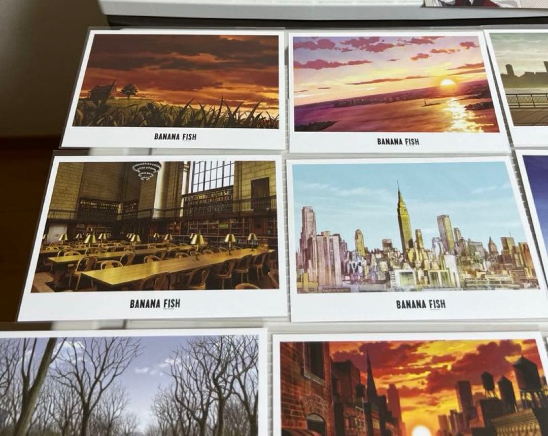 バナナフィッシュ 、原画展 エンディング、美術、コラボカフェのポストカードセット