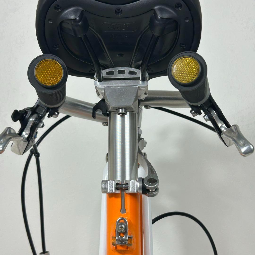 【極美品】CARRY ME　人気のオレンジ　8インチ　折り畳み自転車