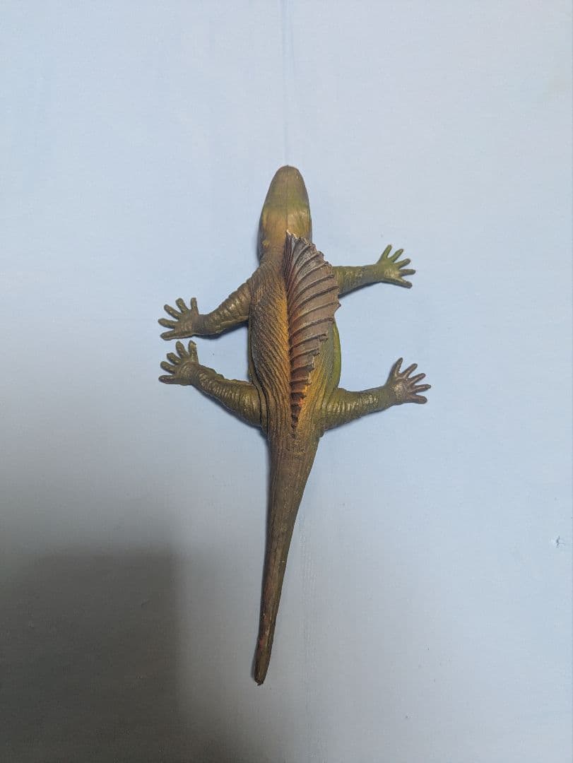 ディメトロドン 恐竜 昔のソフビ フィギュア Made in Hong Kong