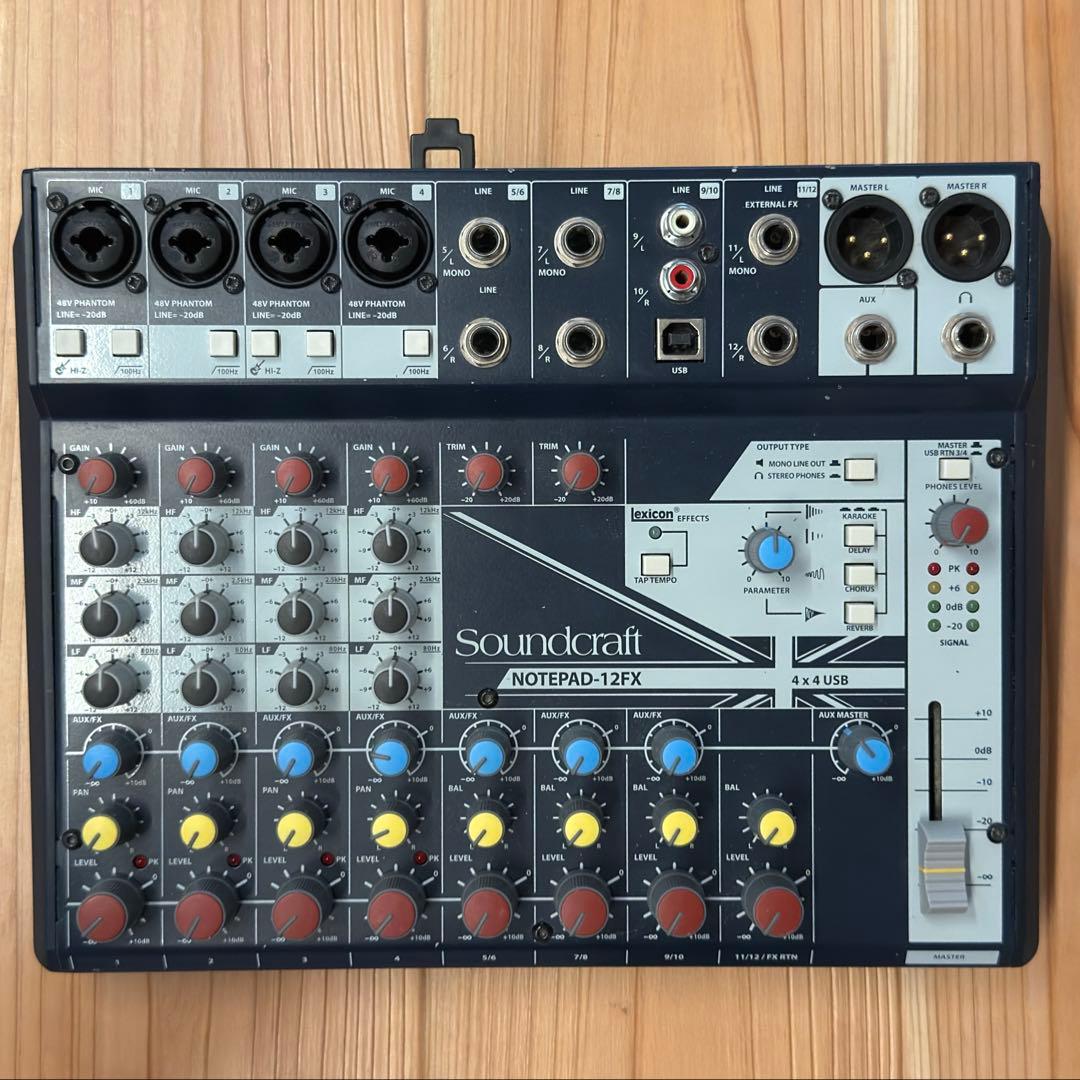 Soundcraft Notepad 12FX＋オヤイデUSBケーブル