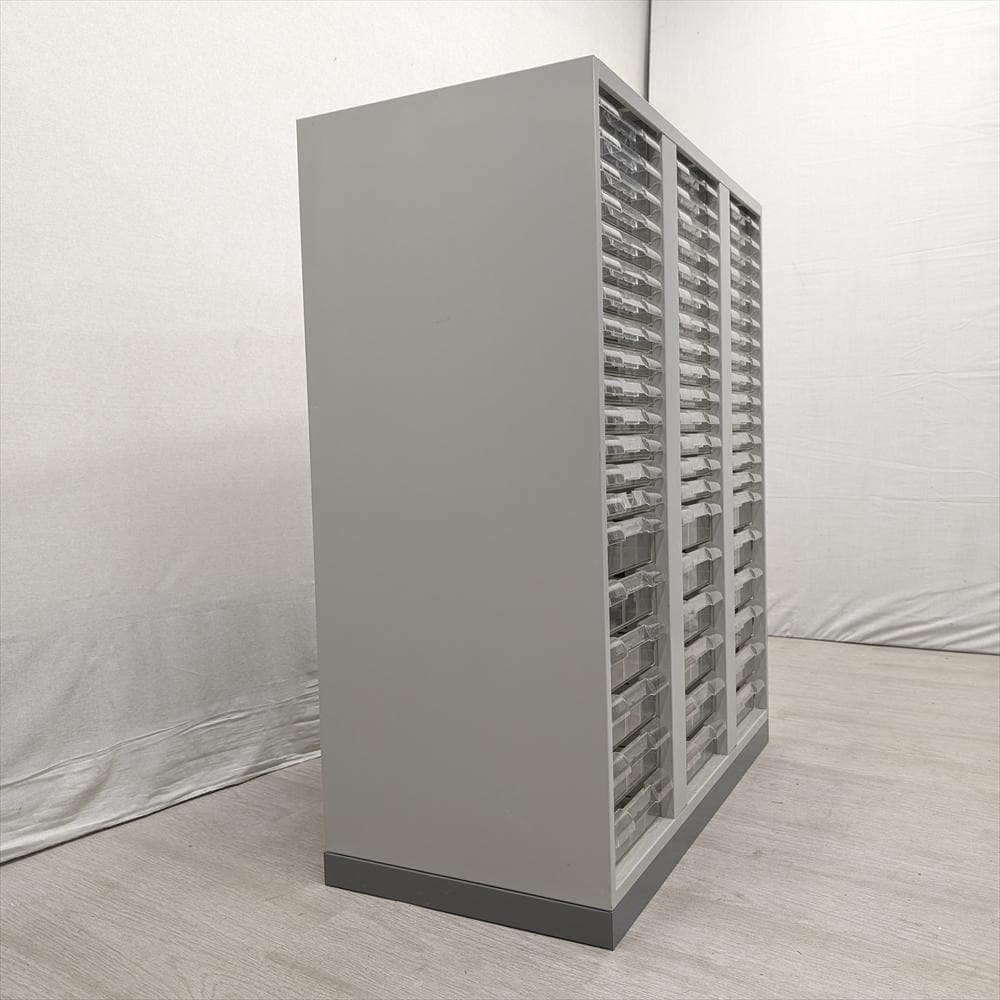 ライオン　3列 20段　レターケース　キャビネット　書類ケース　クリアケース　B