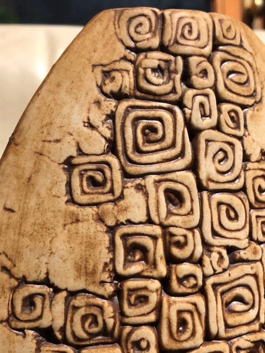 マレーシア作家　TENMOKU POTTERY 天目　フラワーベース　花器