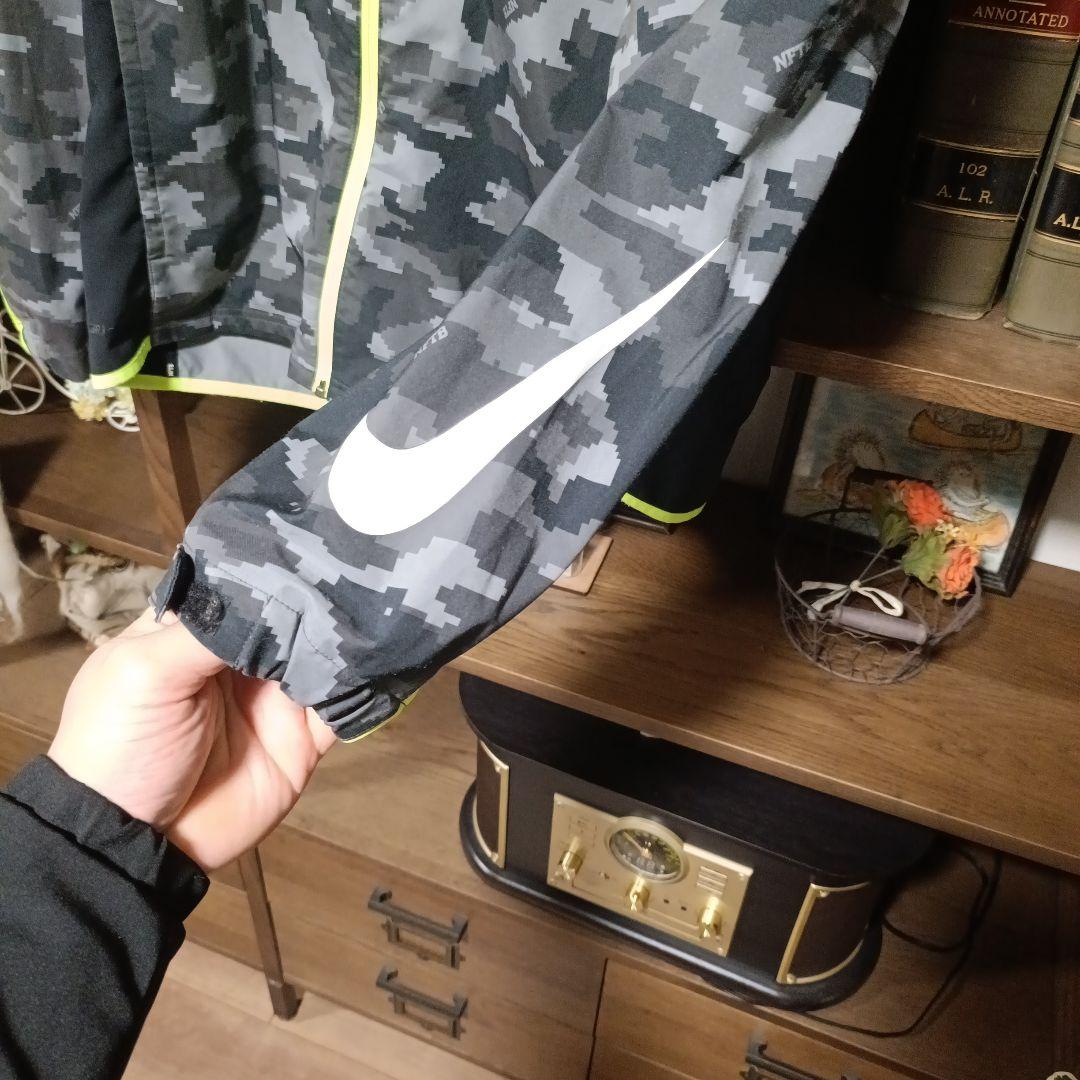 Lサイズ ナイキNFTB サッカー　ウェア　ナイロンジャケット　カモフラ迷彩