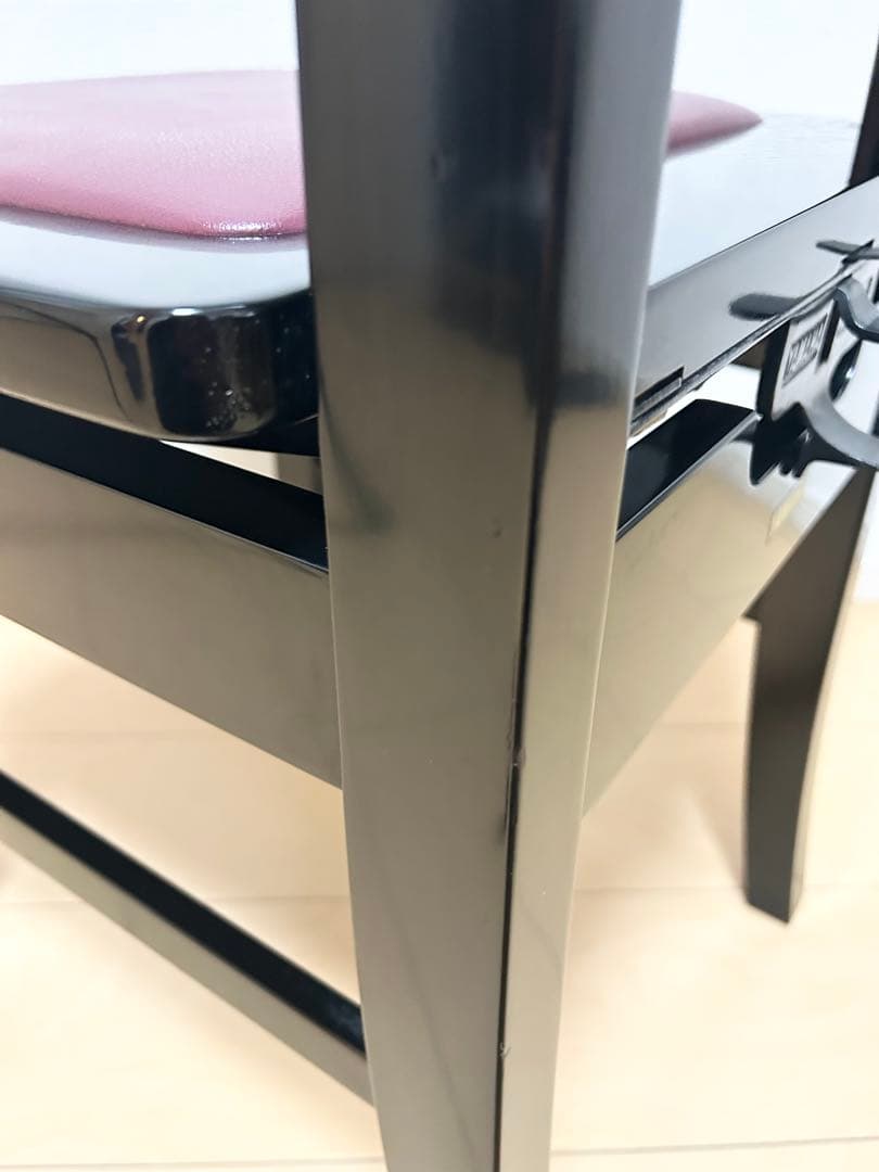 YAMAHA トムソン椅子　黒　艶あり　アップライトピアノ　グランドピアノ