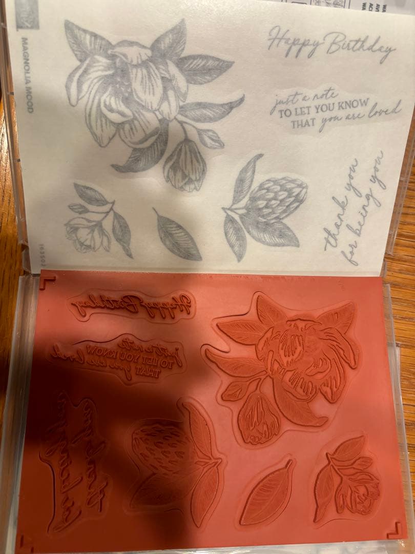 一点限り♡未使用スタンピンアップ　豪華マグノリアスタンプ&ダイセット