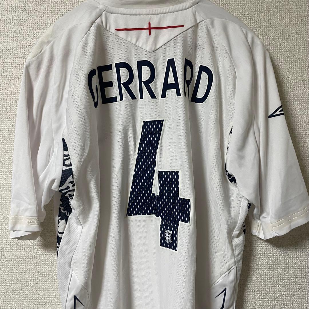 【新品タグ付き】 アンブロ　イングランド代表　ジェラード　ユニフォーム　背番号4