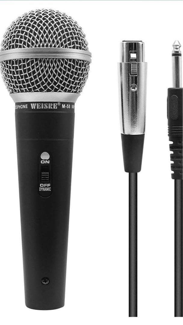 ✨美品✨WEISIRE ダイナミックマイク 本体とケーブル付き