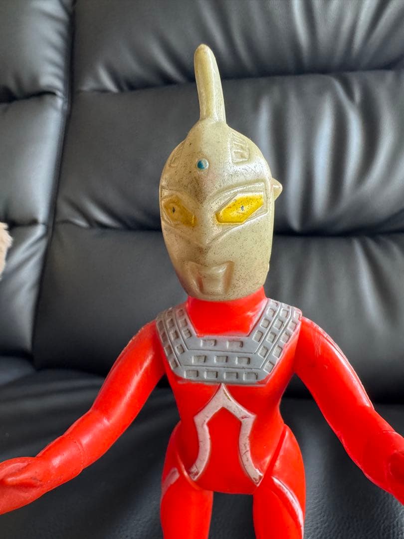 【ブルマァク初期セブン】昭和当時物 ウルトラセブン 顔グレー成形 入手困難