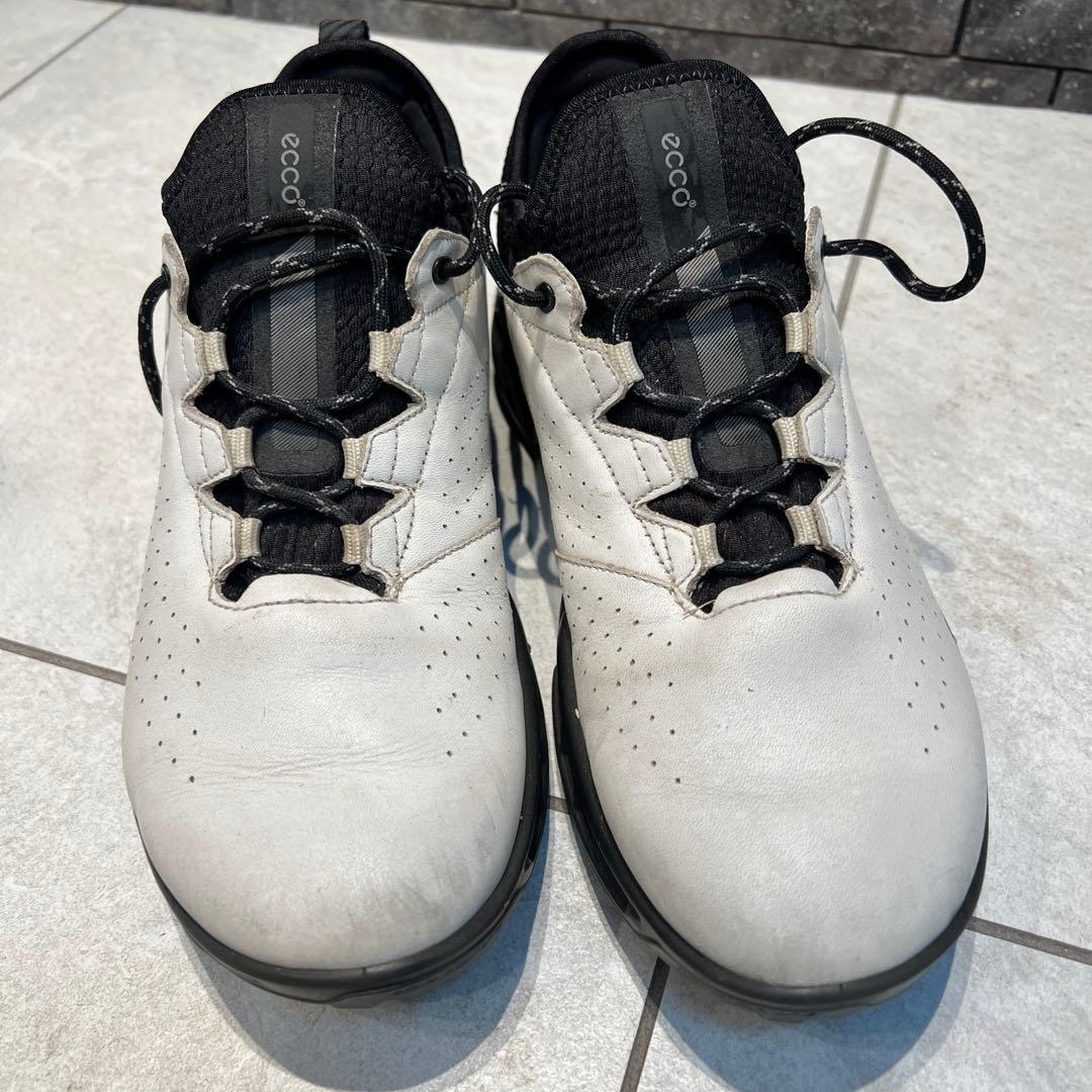 ECCO ゴルフシューズ ホワイト/ブラック