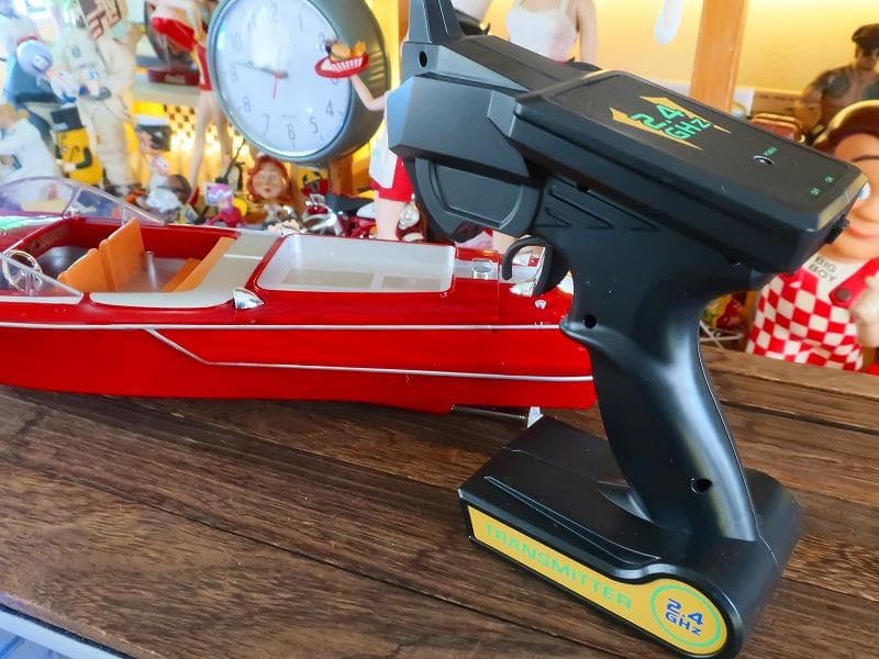 スピードボートラジコン クラシックボート 60ｃｍ プロポ＆〇池 充電器付