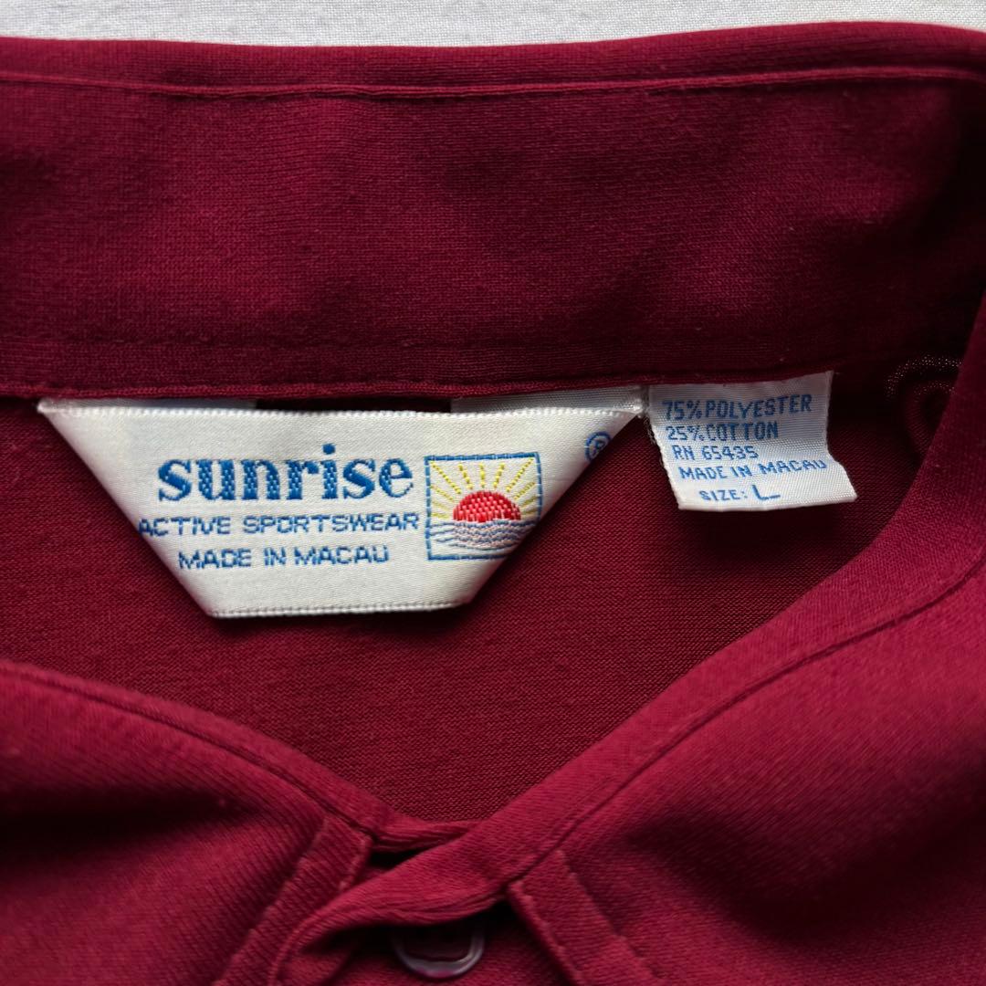 sunrise　ボーリングシャツ　Lサイズ　半袖シャツ　アメカジ　ヴィンテージ