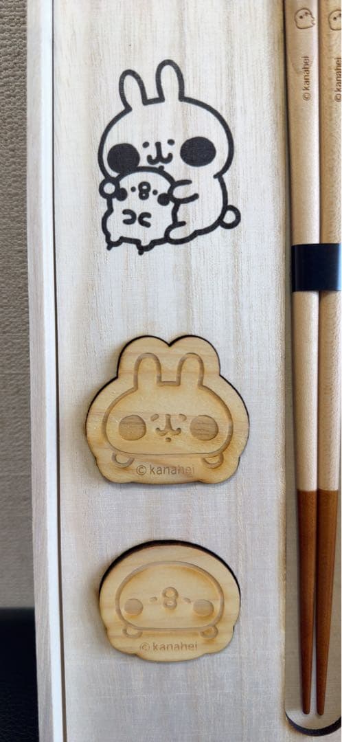 カナヘイの小動物箸、箸置きセット廃盤品