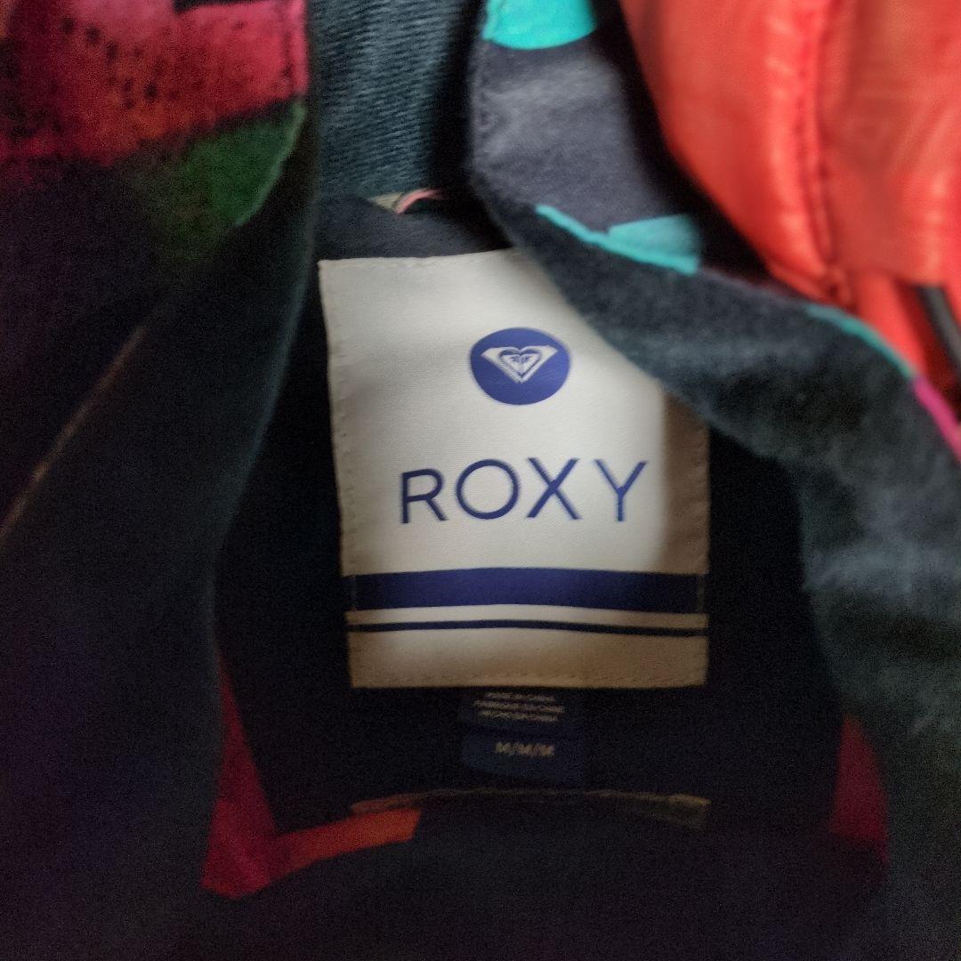ROXY　スノボウェア　上下セット　Ｍ　総柄　ロゴ　ベージュ