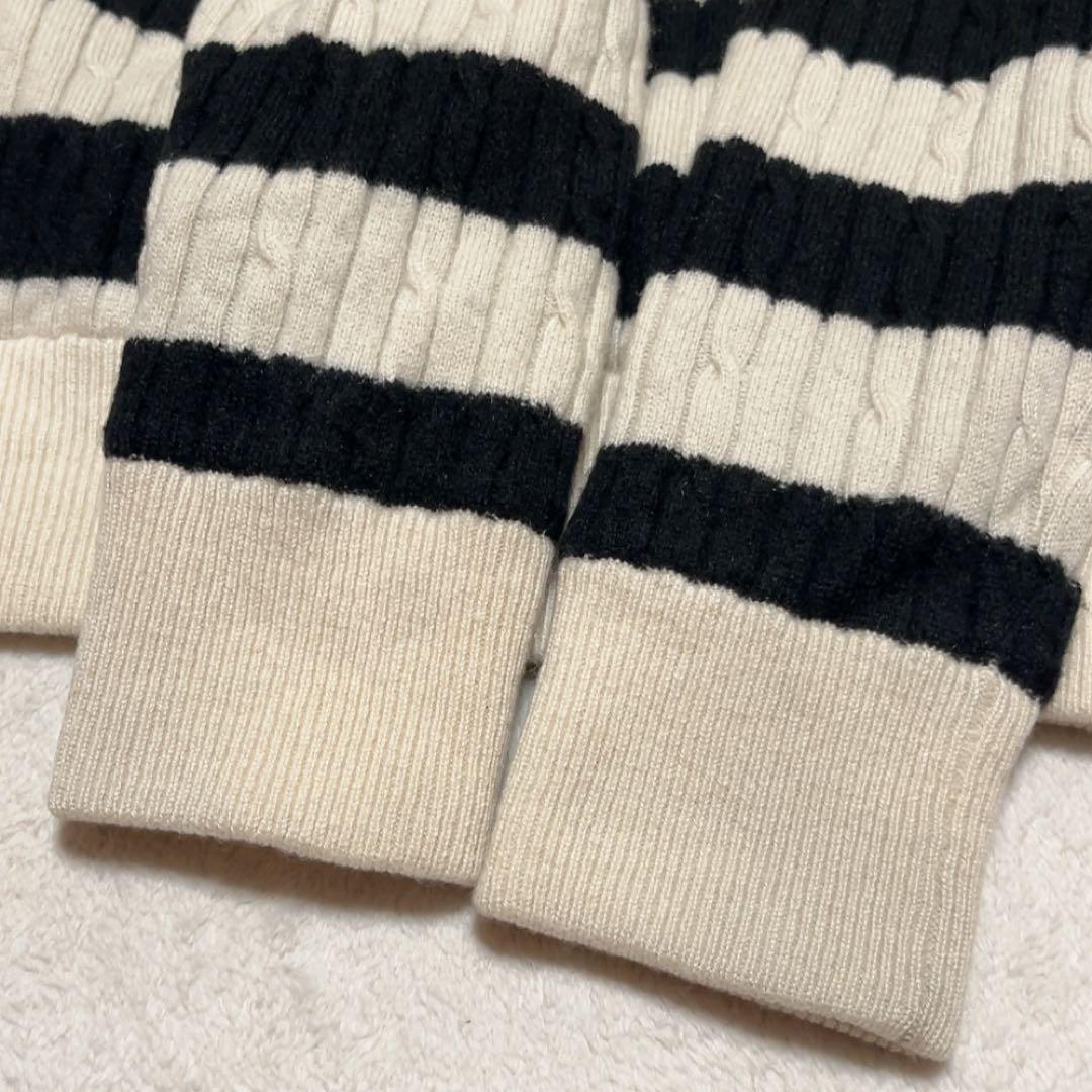 パーリーゲイツ　近年　カシミヤ　蓄熱裏地　防風　スニード　ニット　ボーダー　ロゴ