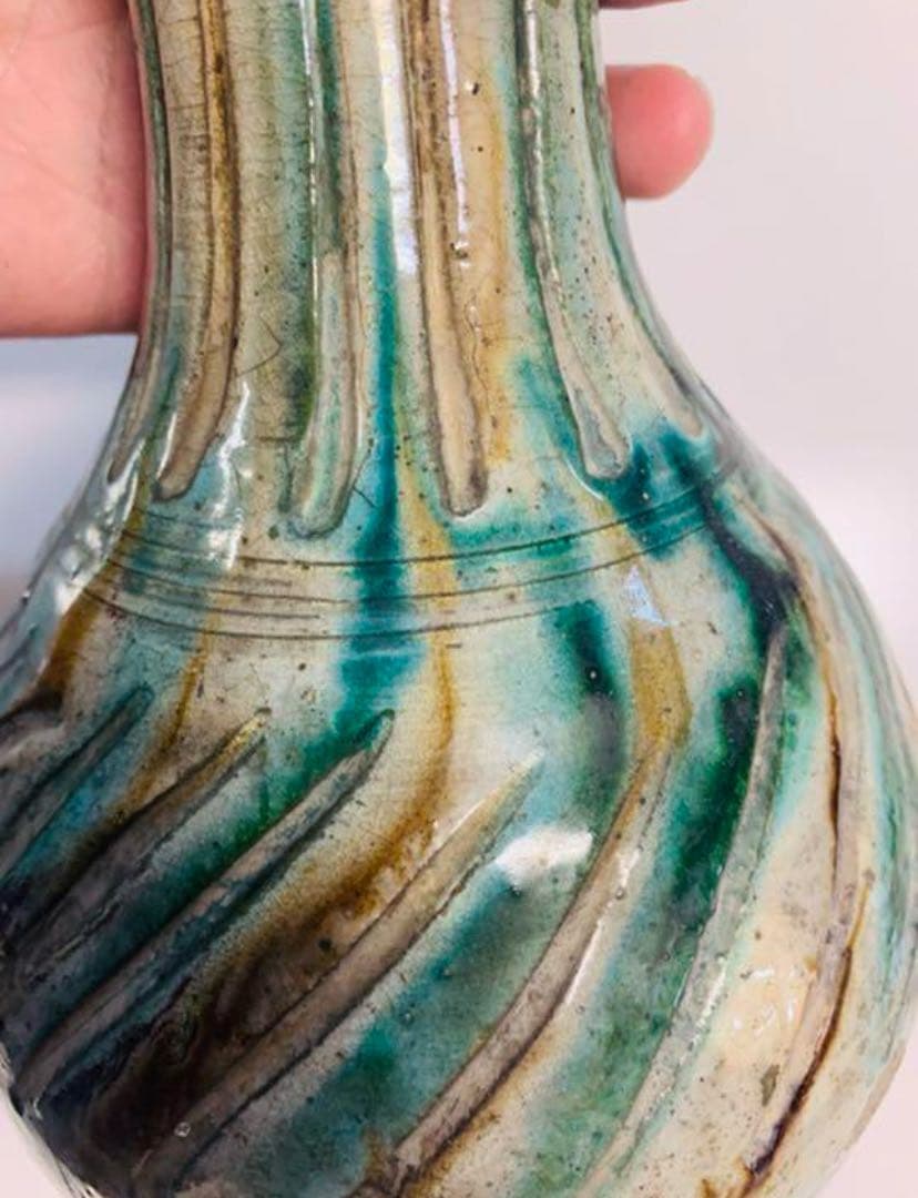 中国遼時代三彩花瓶