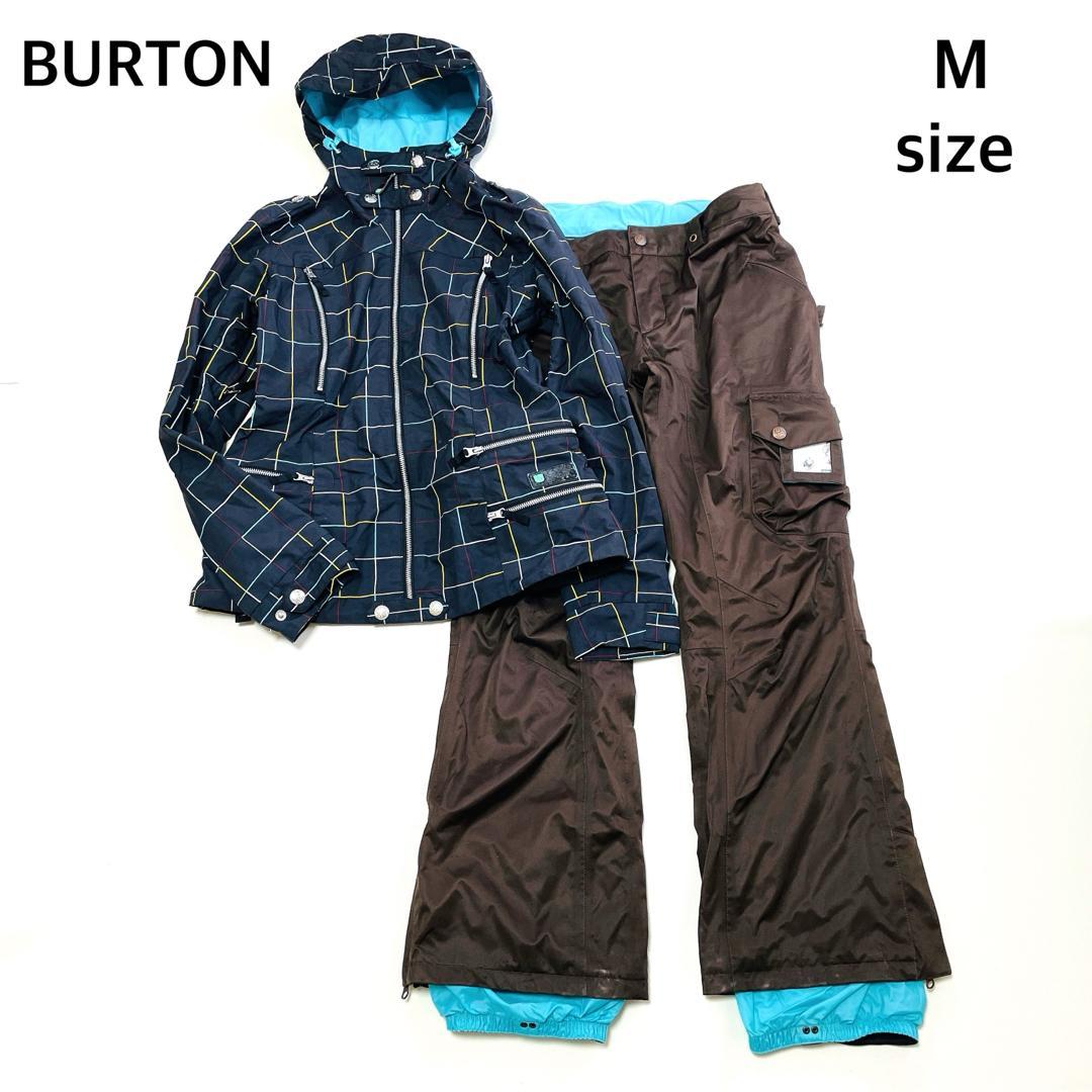6729 バートン　上下セット　スノボ　ジャケット　チェック　パンツ　レディース
