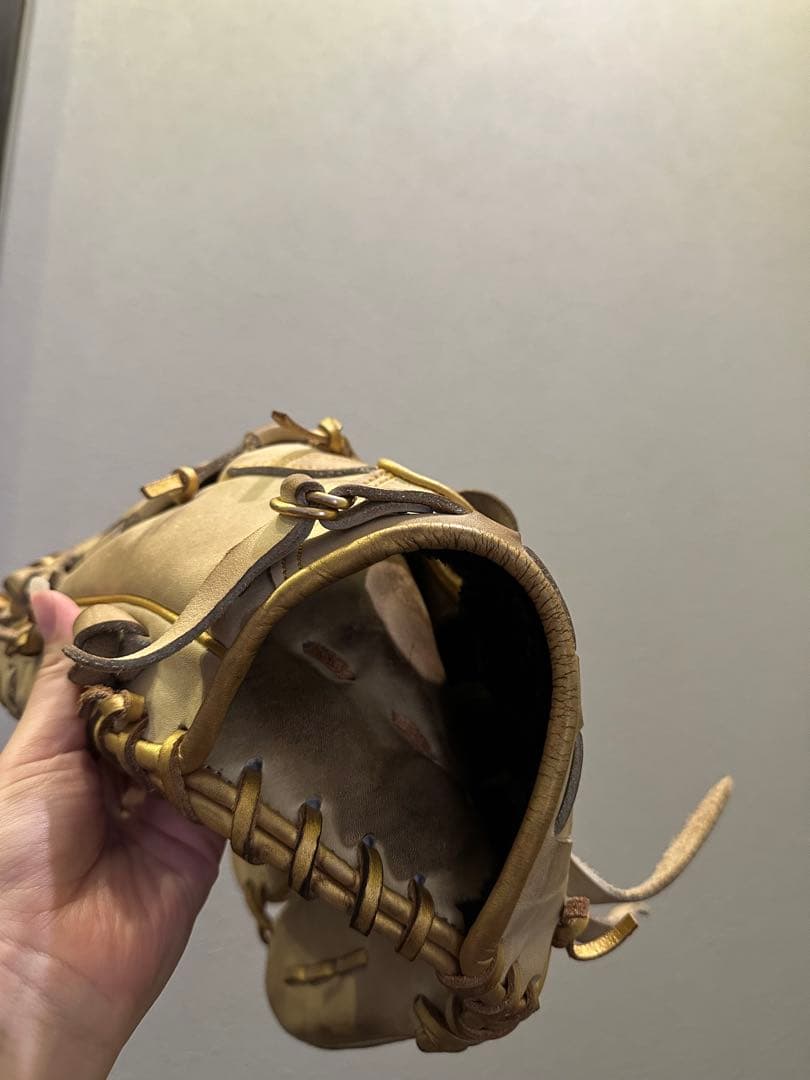 ZETT 硬式グローブ 左投手用グローブ ベージュ