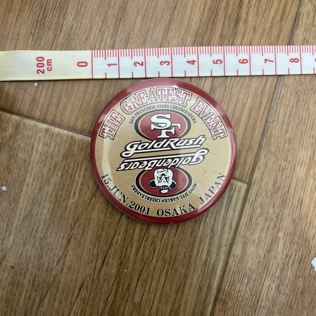 49ersと箕面自由学園ゴールデンベアーズコラボ缶バッチ
