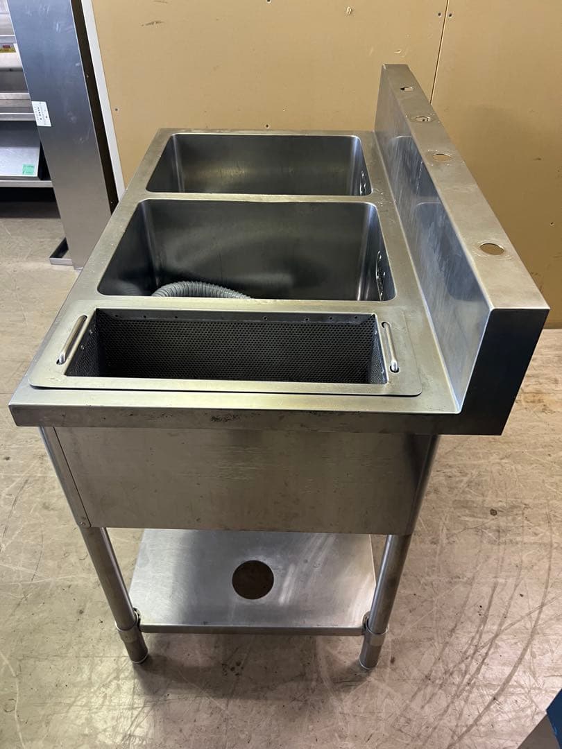 2槽シンクゴミ籠付き 1000x600x780(+145)