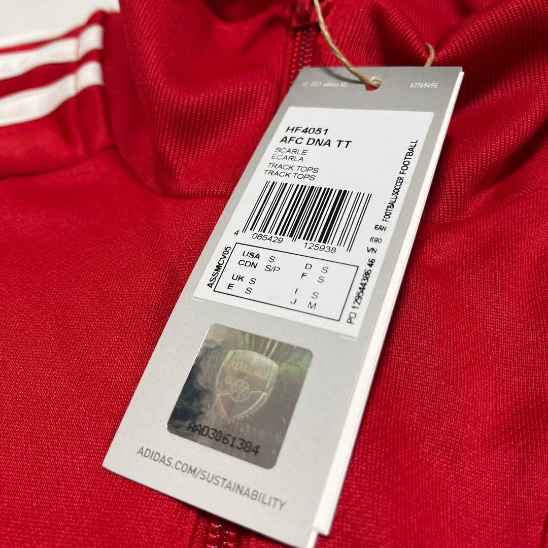 adidas アーセナル DNA トラックジャケット 赤 Mサイズ ジャージ
