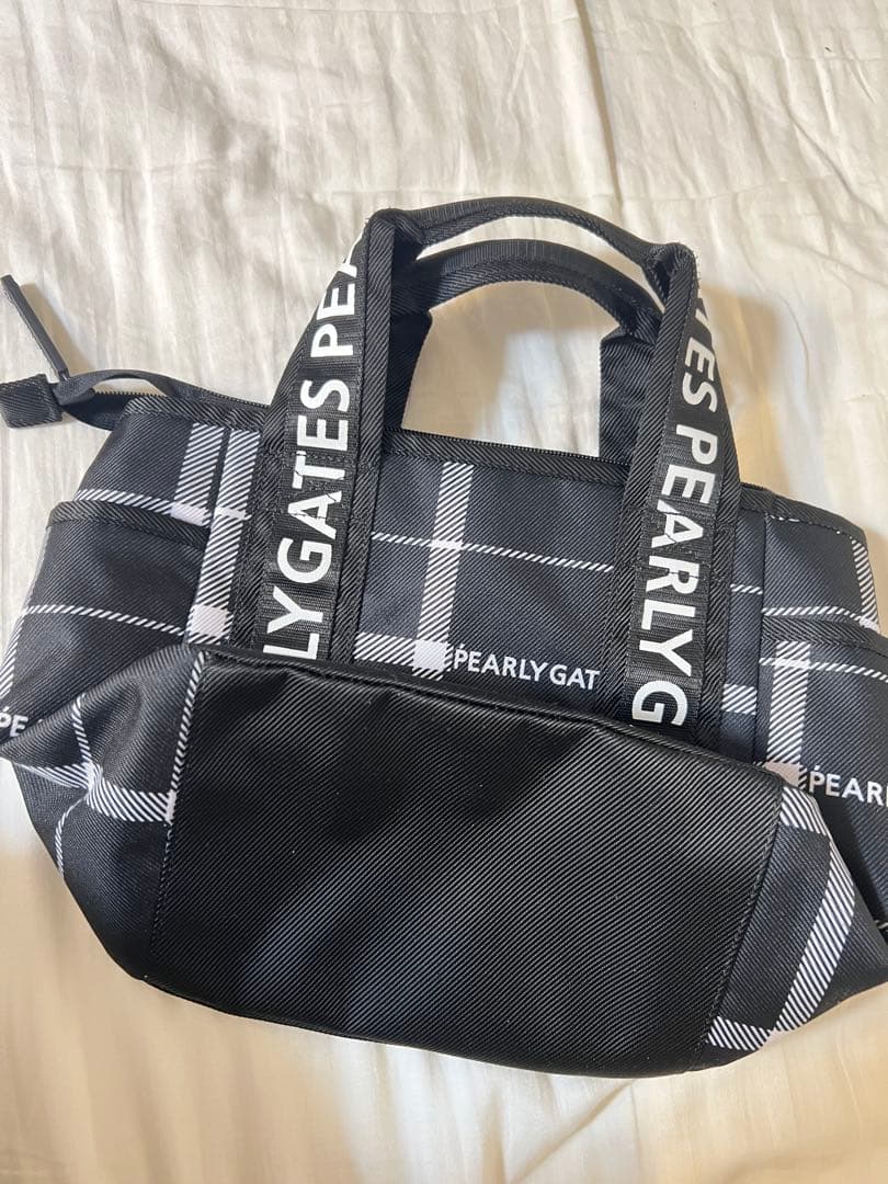 パーリーゲイツ　カートバッグ　チェック柄　ロゴ柄　定番型