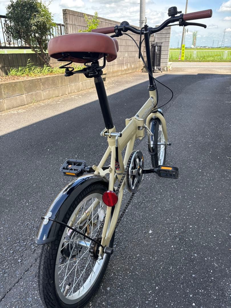 折りたたみ自転車 ベージュ