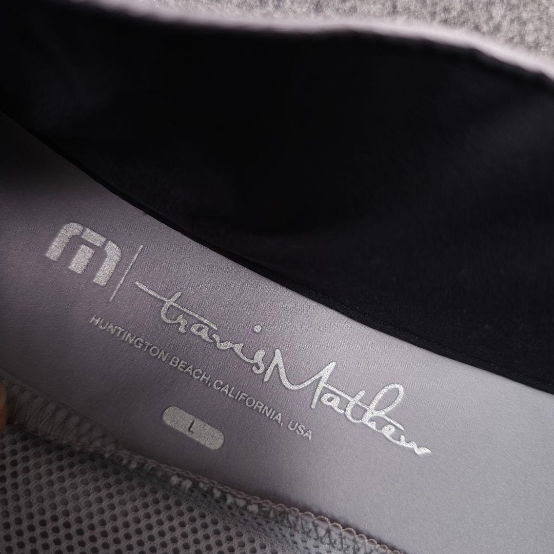 近年 トラヴィスマシュー 長袖ゴルフブルゾンジャケット ロゴネーム L ジップ