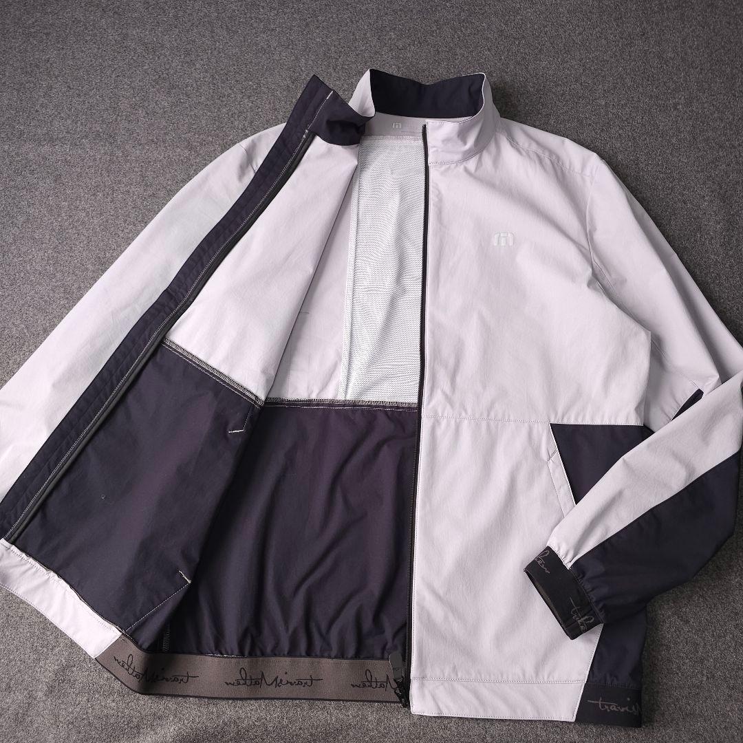 近年 トラヴィスマシュー 長袖ゴルフブルゾンジャケット ロゴネーム L ジップ
