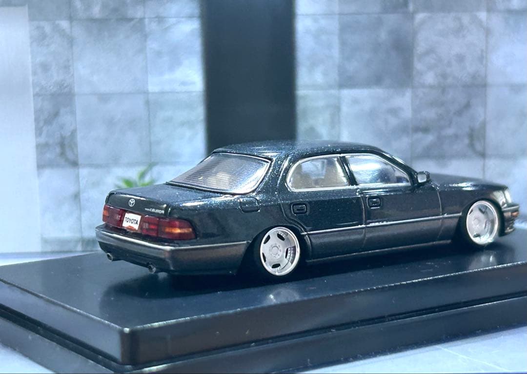 1/64 日本の名車コレクション　トヨタ　セルシオ　改造　ミニカー　改