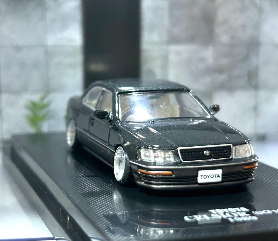 1/64 日本の名車コレクション　トヨタ　セルシオ　改造　ミニカー　改