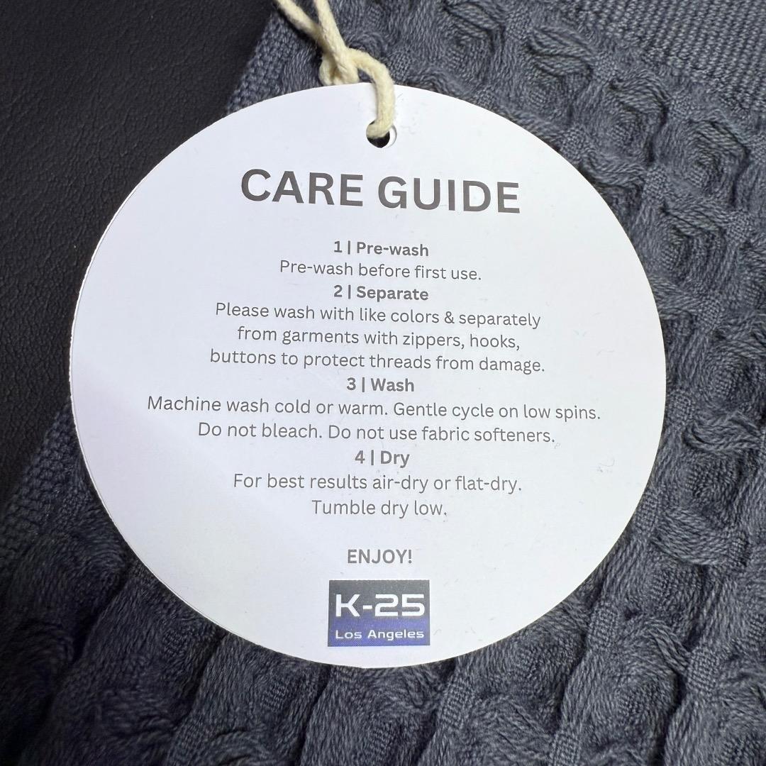 ◉Tg1001 未使用保管品 K-25 バスタオル チャコールグレー