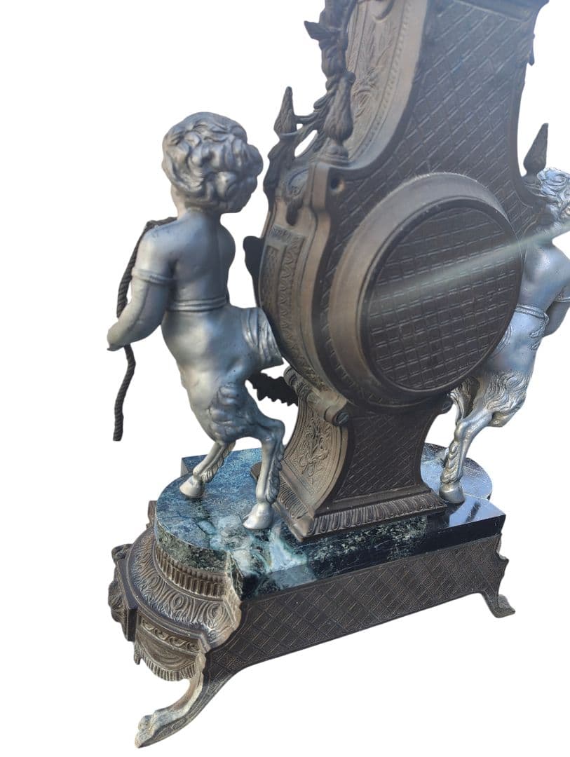 イタリア インペリアル Imperial製 大理石 置時計 高級 天使