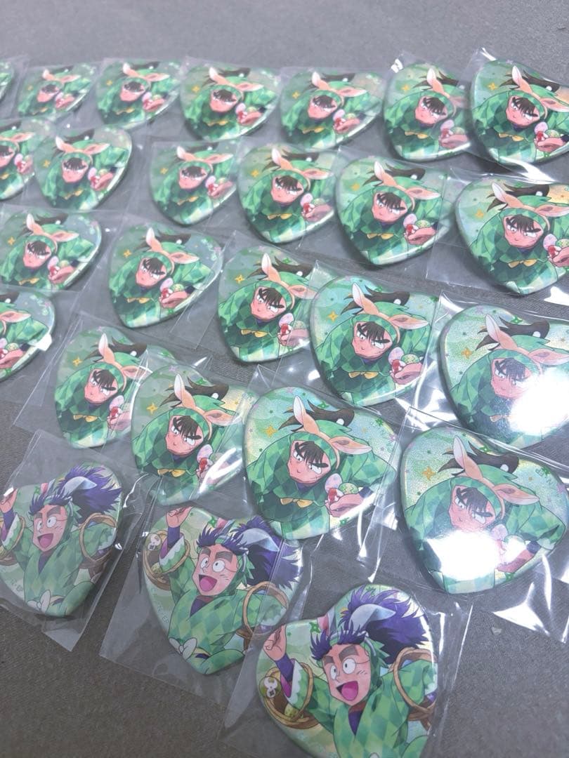 もふちゃ ナンジャタウン たまご探しの段 中在家長次 七松小平太 缶バッジ