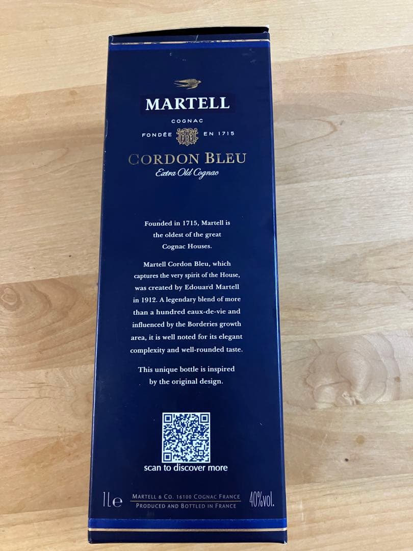 【未開封】ブランデー　MARTELL CORDON BLEU 1L