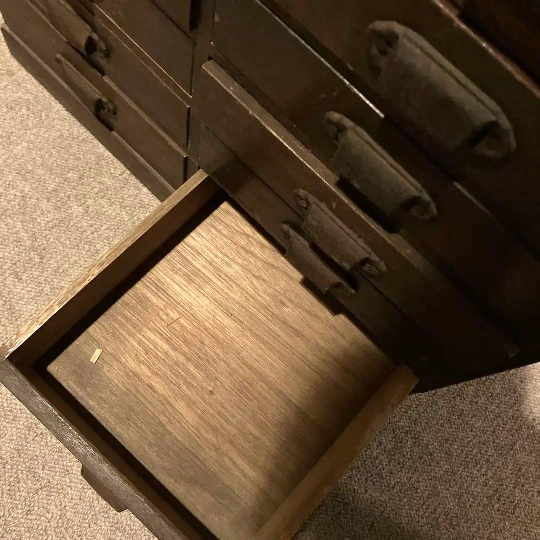 最終セール！古道具・木製12段引き出し小物棚