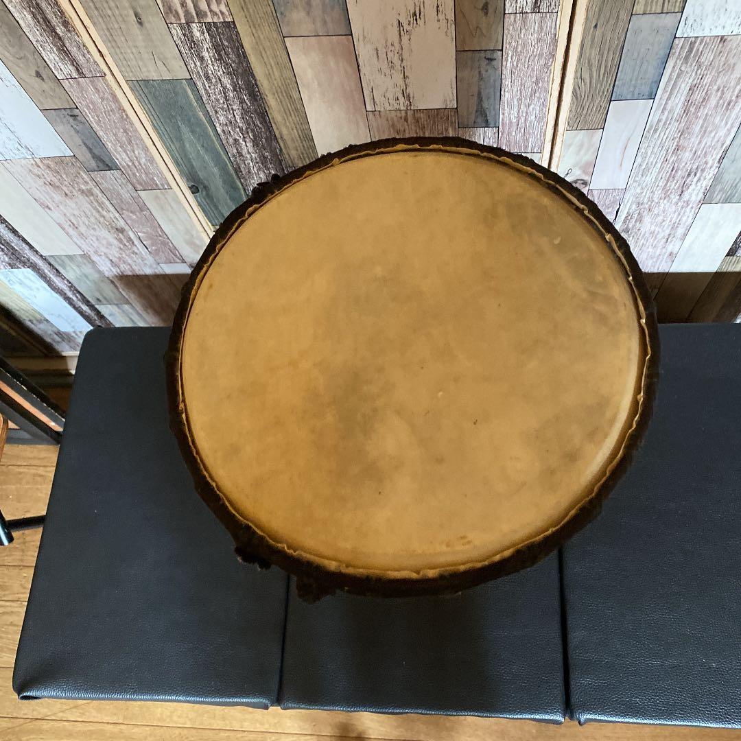 ジャンベ　民族楽器　アンティーク　ヴィンテージ　レア　打楽器　太鼓　民族