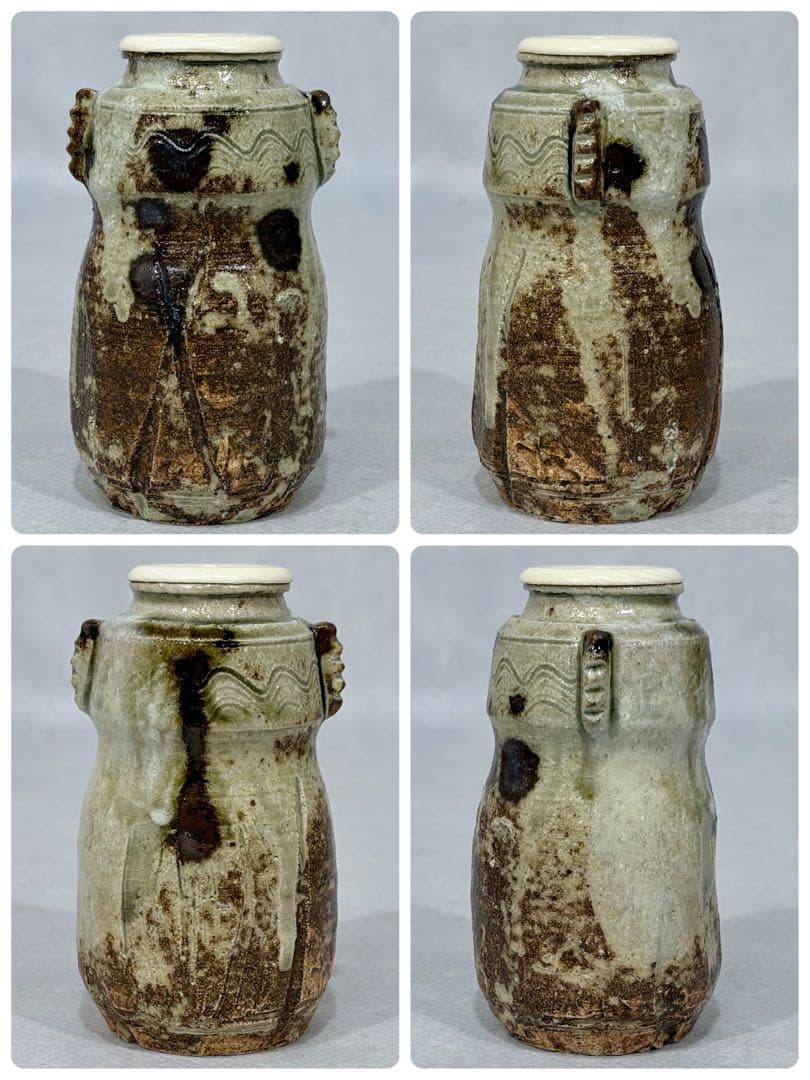 加藤弥右衛門作　美濃伊賀茶入　美品　共箱　茶道具　送料込