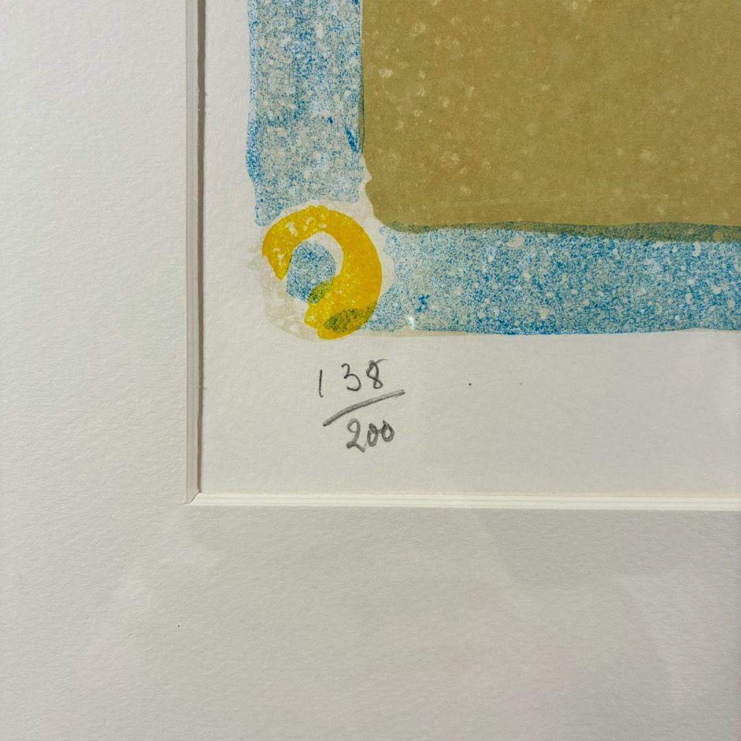 美品 ポール・アイズピリ「鳥と花束」リトグラフ 直筆サイン入 豪華額装 パリ画壇