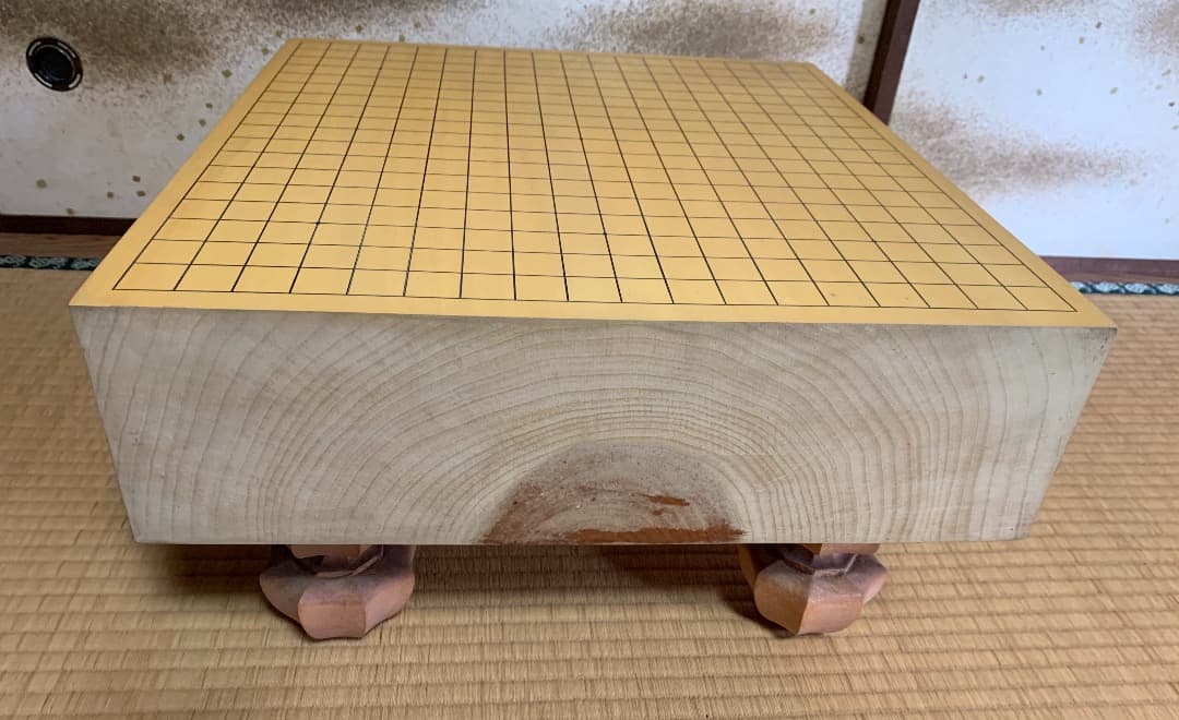 【国産】　イチョウ　５寸碁盤