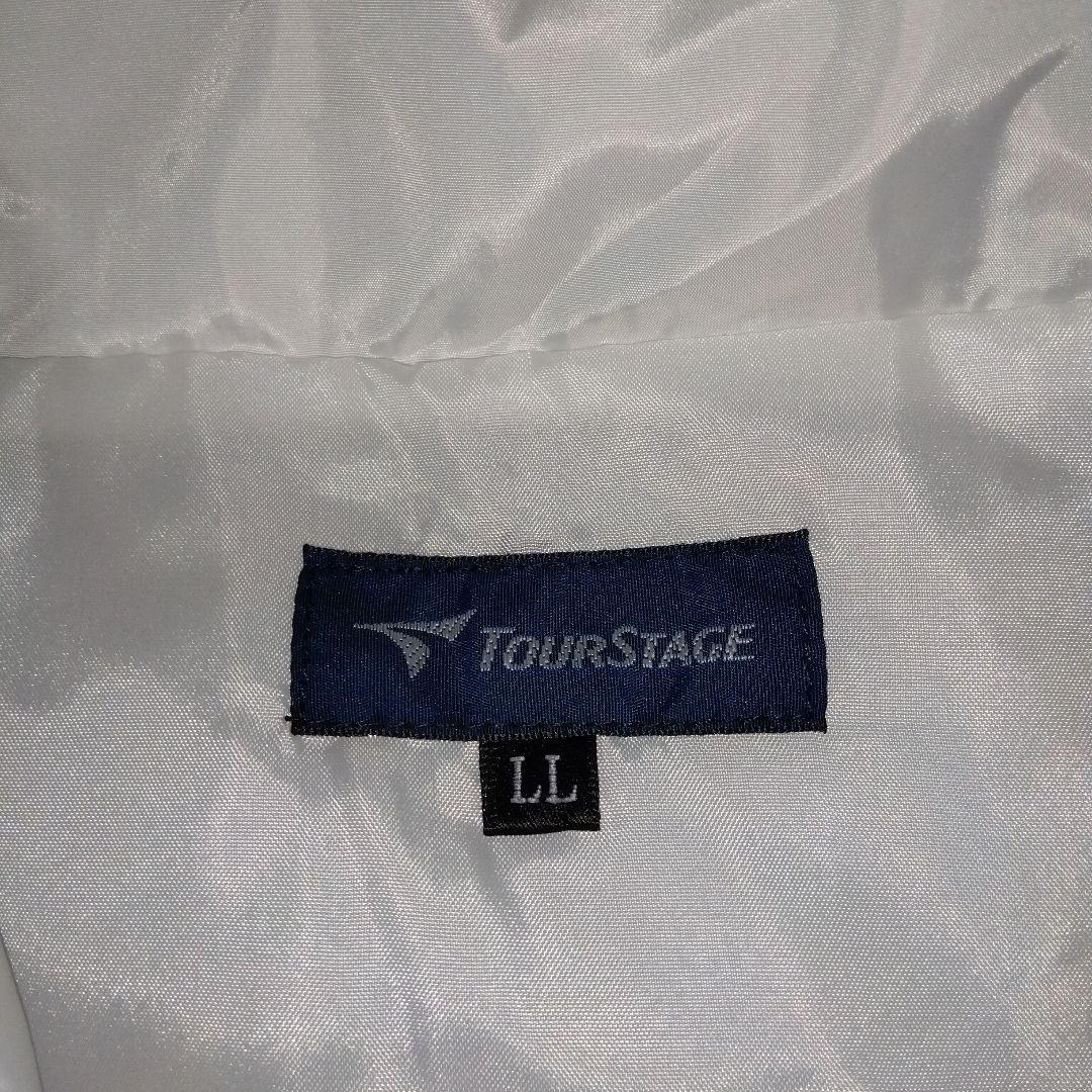 TOUR STAGE ゴルフホワイト/迷彩柄ベスト サイズ【ＬＬ】新品未使用
