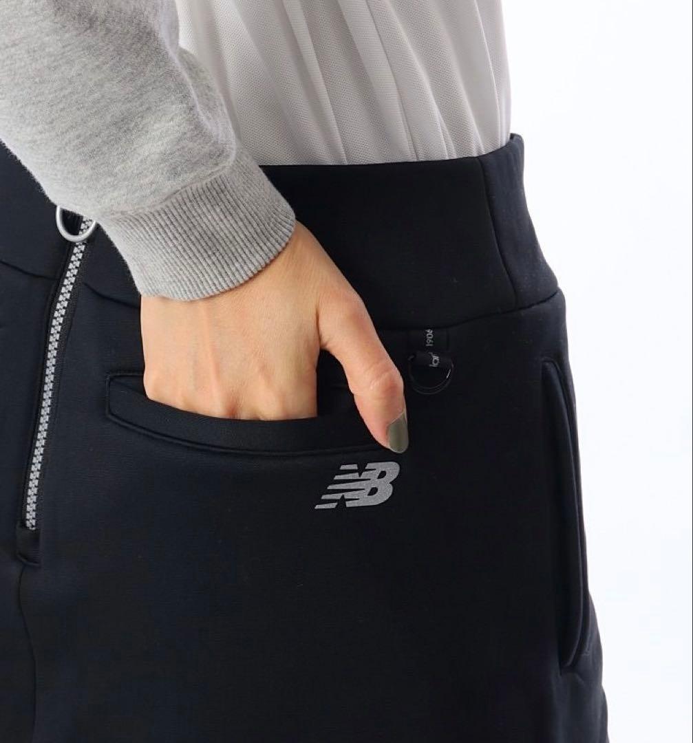 新品　ニューバランスゴルフ　レディース　裏起毛　インナー付きスカート　黒ブラック