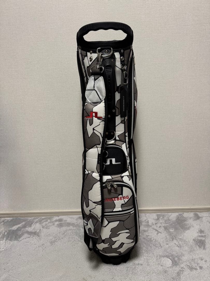 J.LINDEBERG スタンド式 キャディバッグ カモフラ柄