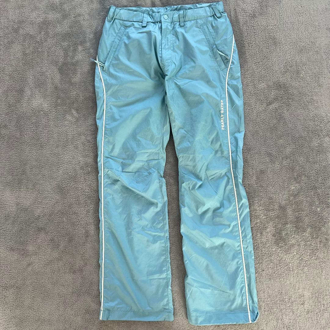 パーリーゲイツ　セットアップ　ジャケット　パンツ　レディース　ゴルフ　水色　MS