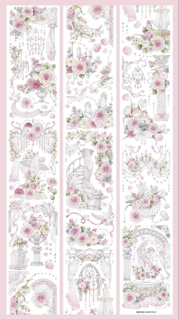 Hoshi奶芙《蜜恋花园》海外マスキングテープ　マステ 【2090】