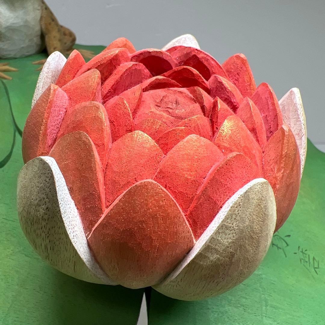 神保琢磨　木彫彩色「春陽」 共箱　幅約31㎝　チニエト　東な7-1221☆2F