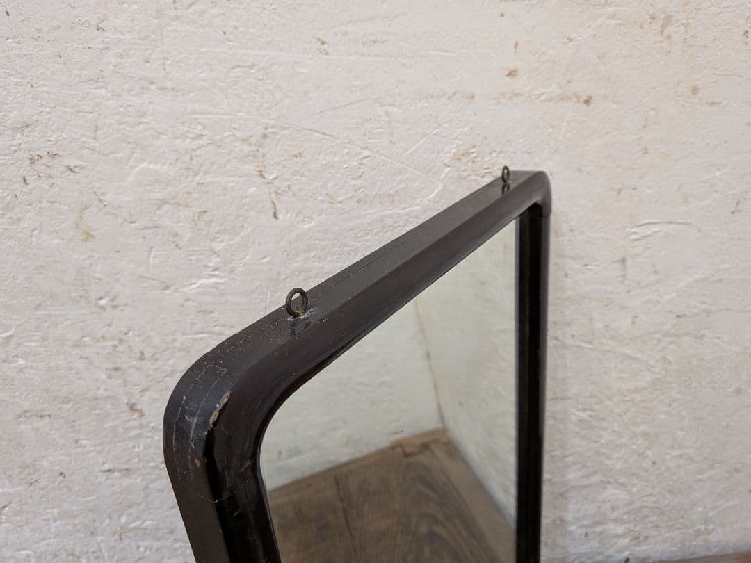 1125 ②アンティーク　大正浪漫　ウォールミラー　壁掛け式　鏡　姿見　レトロ