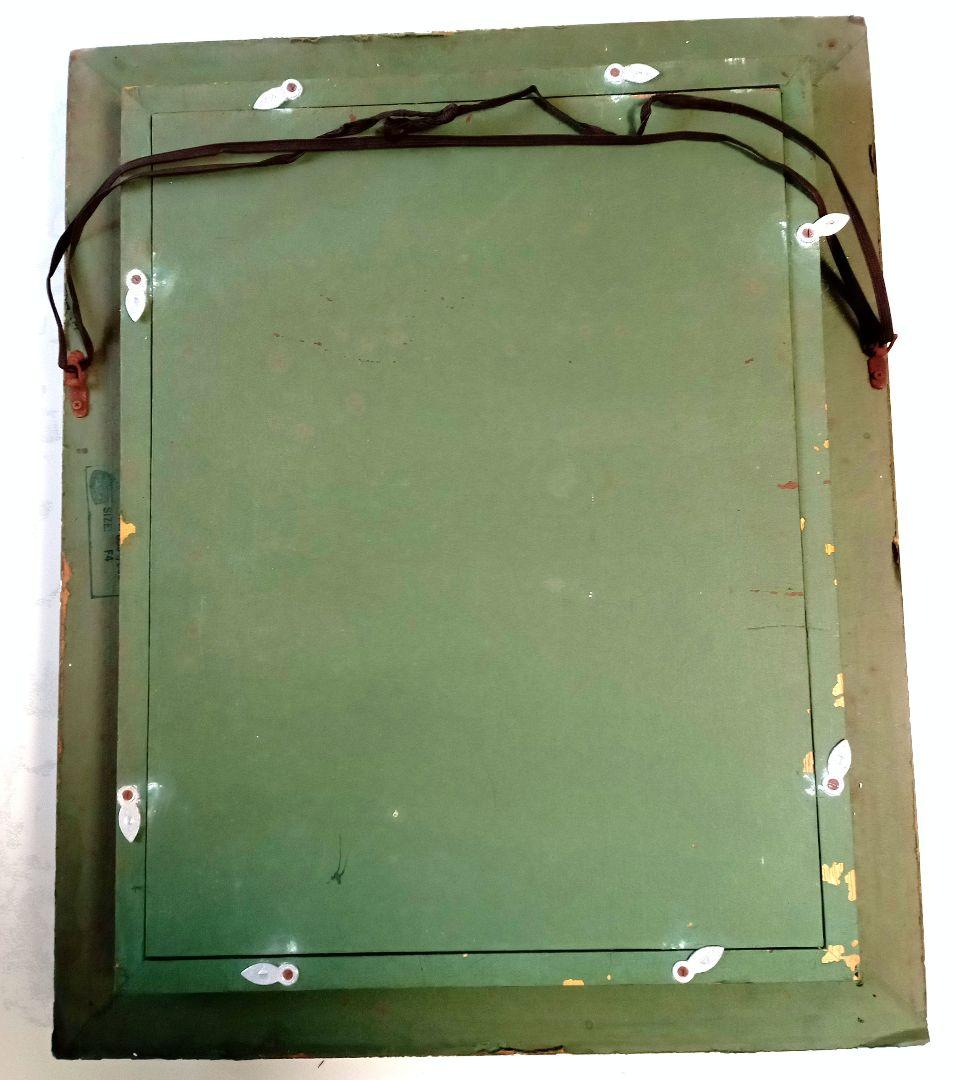 油彩画＆額縁【 F4 】ヴィンテージ アンティーク額縁