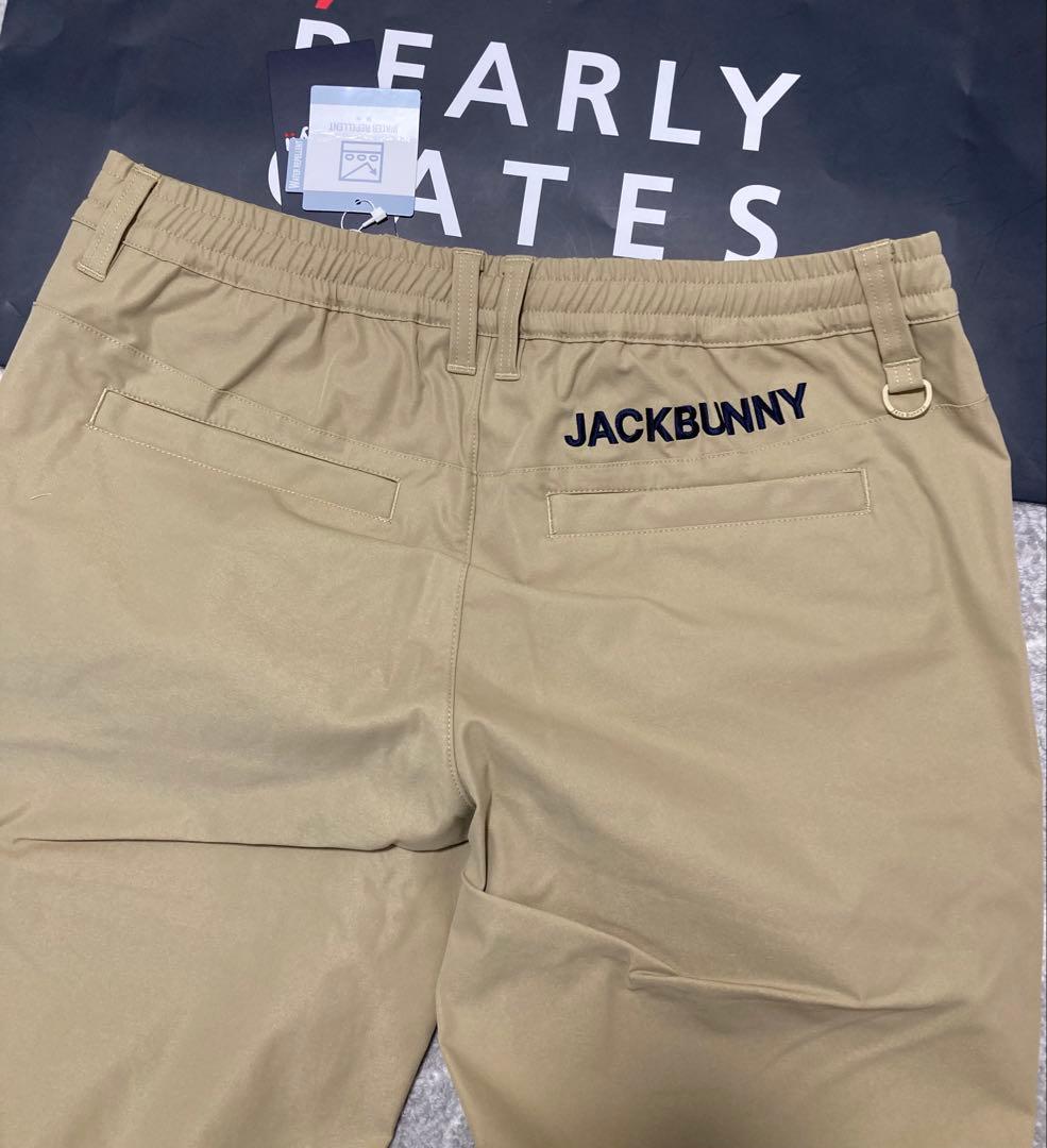 新品 パーリーゲイツ ジャックバニー ポリエステルツイルパンツ(5)L/ベージュ