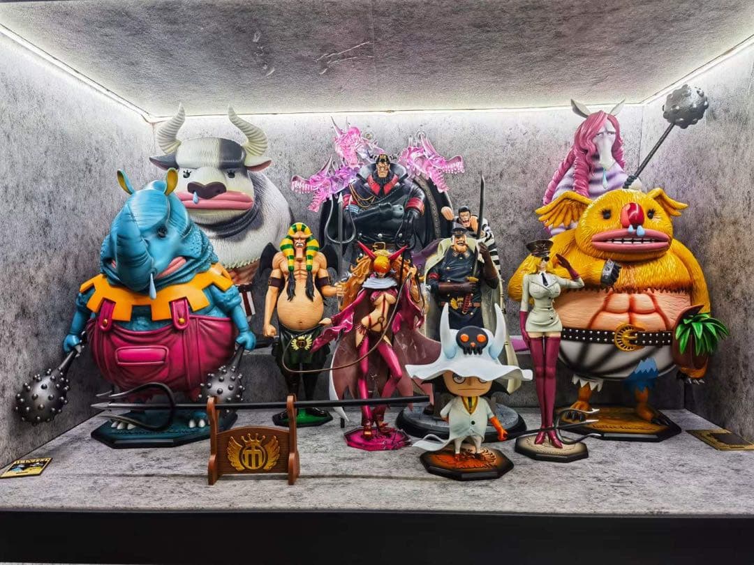 ワンピース 3人 ハンニャバル  ドミノ サルデス フィギュア ガレージキット