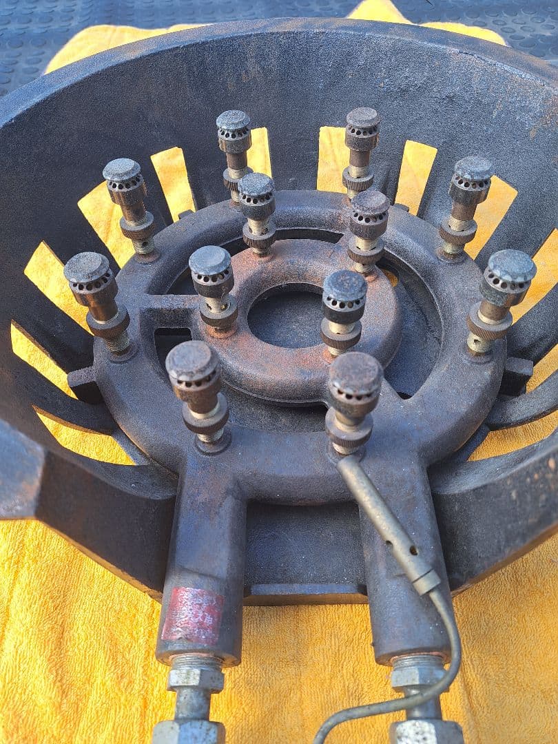 は*と様 サントクバ－ナ 業務用１口ガスコンロ LPガス 鋳物コンロ 2重バーナ